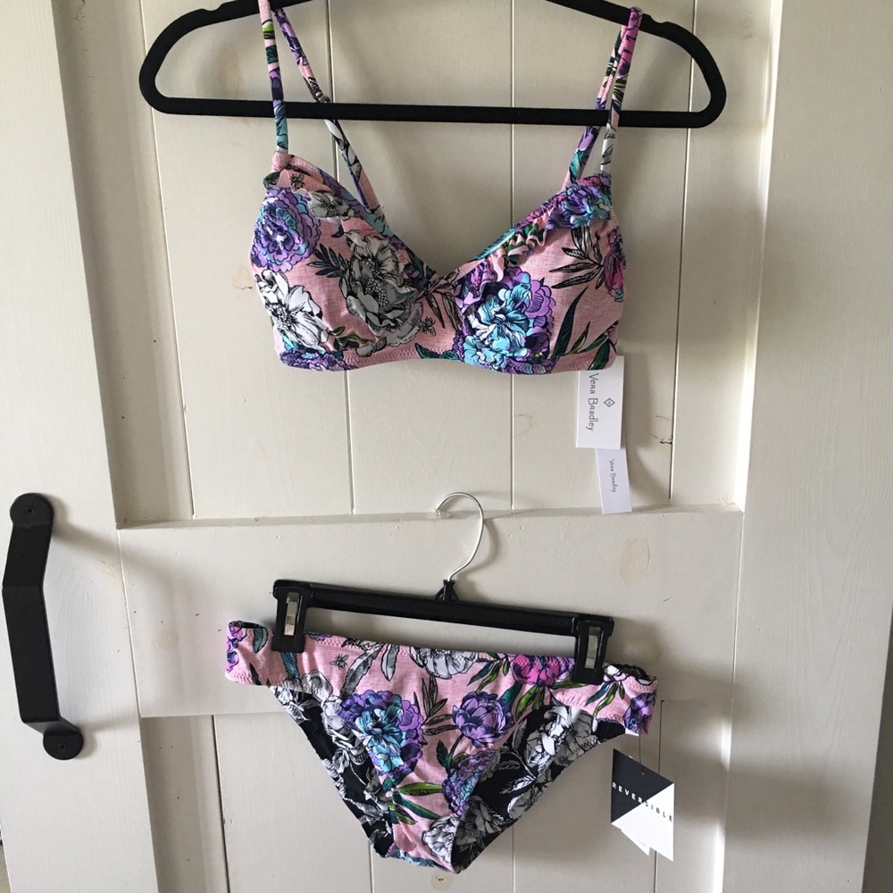 Vera Bradley Pink Floral Bikini Set - Picture 2 of 8